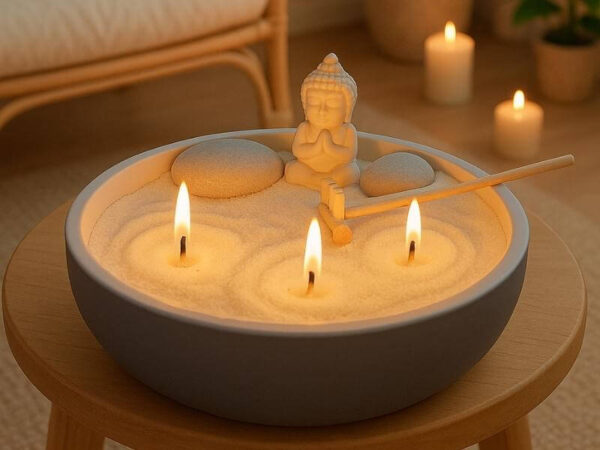 JARDÍN ZEN ARTESANAL  – Kit de meditación y autocuidado - Imagen 3